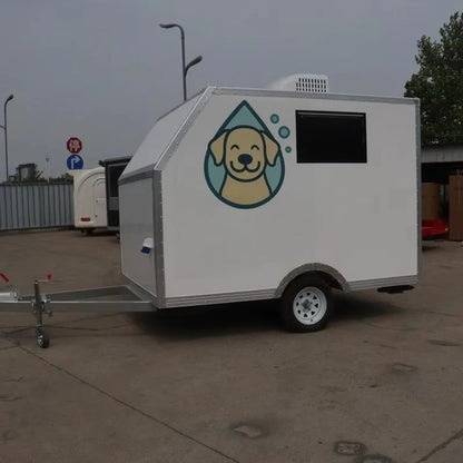 Customized Mobile Pet Bathing Grooming Salon Trailer Portable Dog Cat Care Center for Outdoor Commercial Service Use