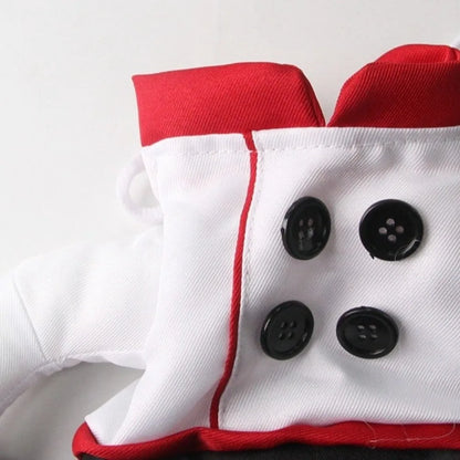 Creative Adjustable Pet Funny Chef Costume Comfortable Breathable Dog Cosplay Costumes Polyester Cat Party Dressed Up Halloween