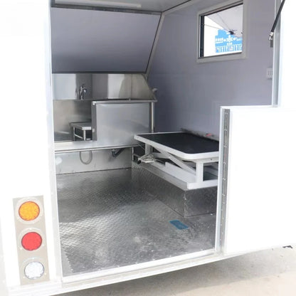 Customized Mobile Pet Bathing Grooming Salon Trailer Portable Dog Cat Care Center for Outdoor Commercial Service Use