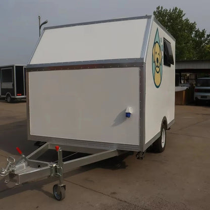 Customized Mobile Pet Bathing Grooming Salon Trailer Portable Dog Cat Care Center for Outdoor Commercial Service Use