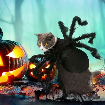 New【Pet Dog Cat Costume Halloween Spider Transformation Outfit Pet Costume Pet Cat Dog Funny Cosplay Dress Up Clothes Costume】