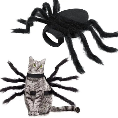 New【Pet Dog Cat Costume Halloween Spider Transformation Outfit Pet Costume Pet Cat Dog Funny Cosplay Dress Up Clothes Costume】