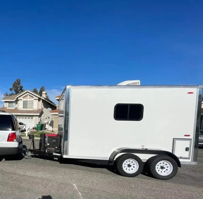 Customized Mobile Pet Bathing Grooming Salon Trailer Portable Dog Cat Care Center for Outdoor Commercial Service Use