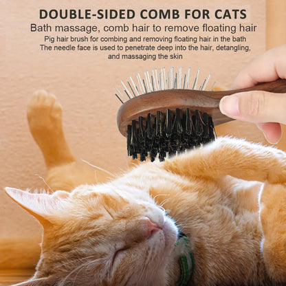 Pet Grooming Kit For Cats & Dogs Includes Detangling Comb Nail Clipper Brush Deshedding Comb Flea Comb Cat Grooming Bucket