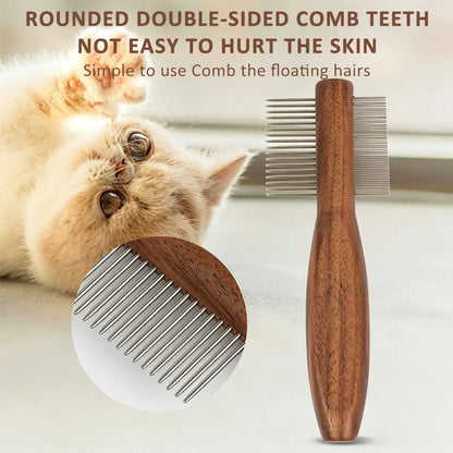 Pet Grooming Kit For Cats & Dogs Includes Detangling Comb Nail Clipper Brush Deshedding Comb Flea Comb Cat Grooming Bucket