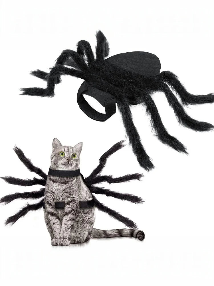 New【Pet Dog Cat Costume Halloween Spider Transformation Outfit Pet Costume Pet Cat Dog Funny Cosplay Dress Up Clothes Costume】